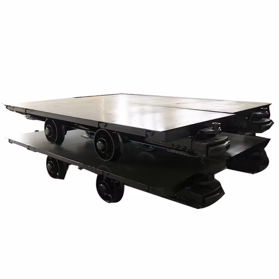 Nuovissimi vagoni da miniera Carrelli a rotaie piatte Carrelli per minerali Carrelli ferroviari per tunnel Carrelli ferroviari per miniera Carrelli per miniera in vendita