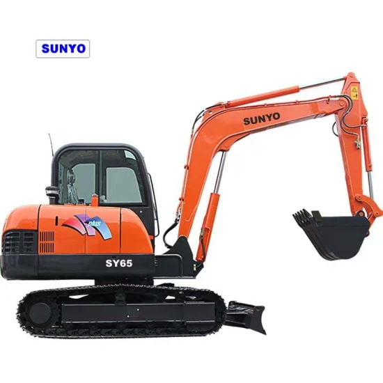 Il mini escavatore Sunyo Excavator Sy65 è un escavatore cingolato idraulico come terna e mini pala.